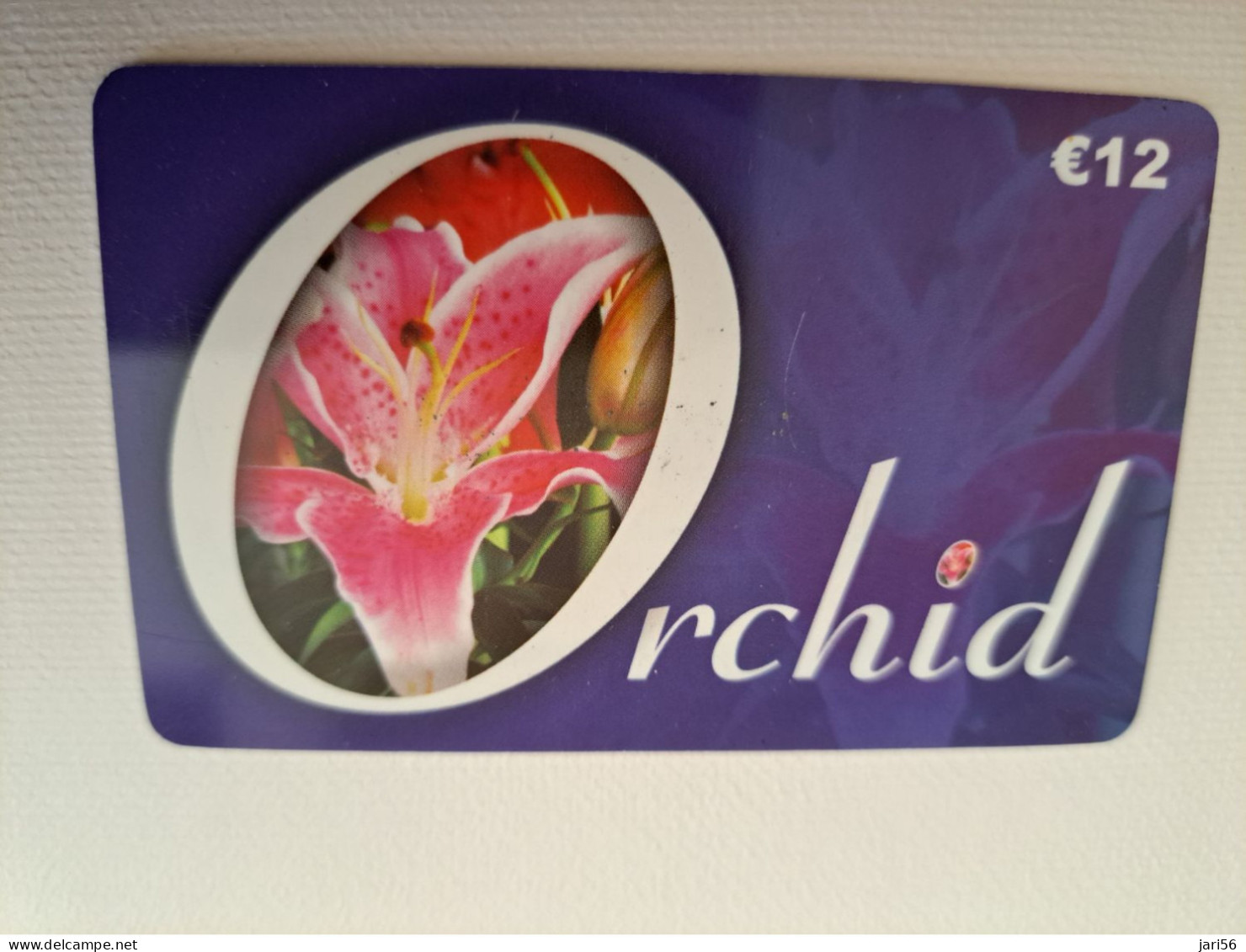 NETHERLANDS / PREPAID /€ 12,- ORCHID PHONECARD/ FLOWER/ ORCHID       /    - USED CARD  ** 15187** - öffentlich