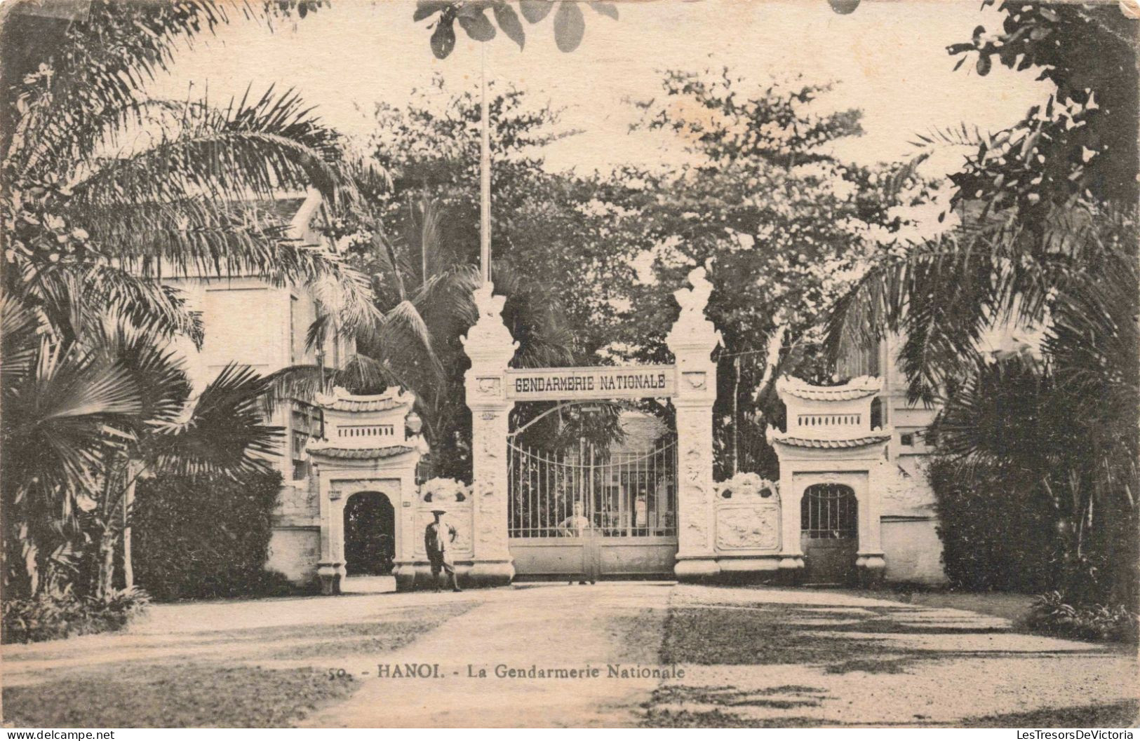 VIET NAM - Hanoi - La Gendarmerie Nationale - Carte Postale Ancienne - Vietnam