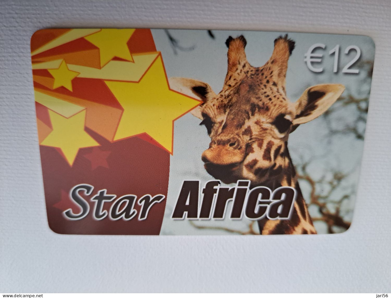 NETHERLANDS /  PREPAID / VECTONE/ STAR AFRIKA /  GIRAFFE /  € 12,-  USED  ** 15188** - Private