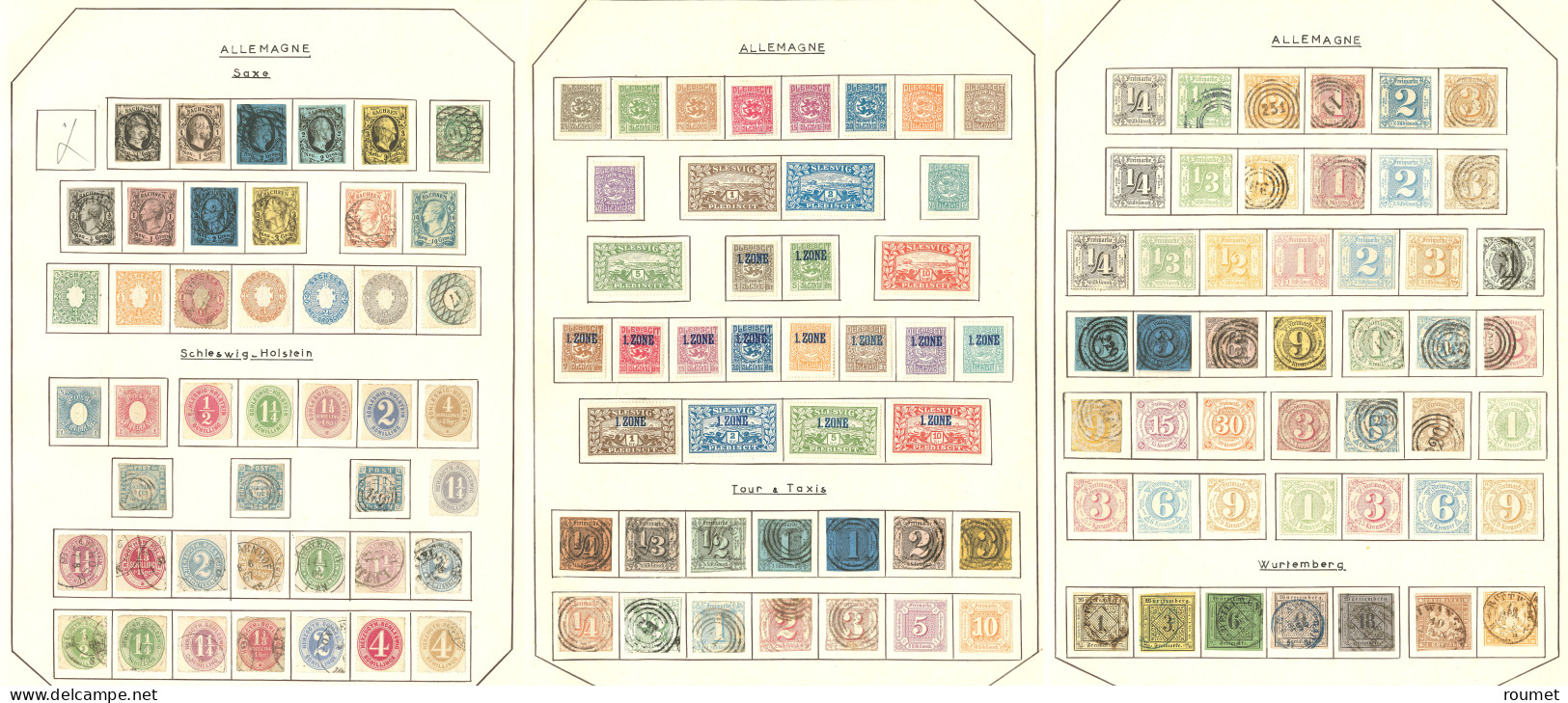 Collection D'anciens Etats. 1850-1874, De Bergedorf à Wurtemberg, Des Valeurs Moyennes, Des Ex * Ou (*). - TB, B Ou Pd - Andere & Zonder Classificatie