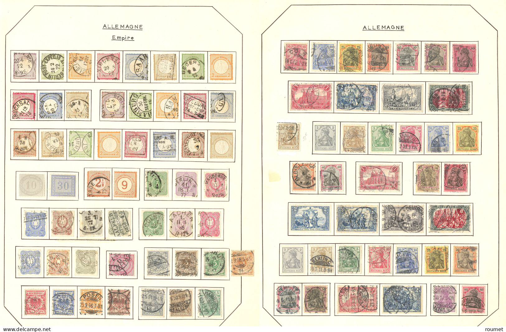 * Collection. 1872-1944 (Poste, PA), Quasiment Complète Sauf PA 40 à 42C, Ex * Ou Obl. - TB - Andere & Zonder Classificatie