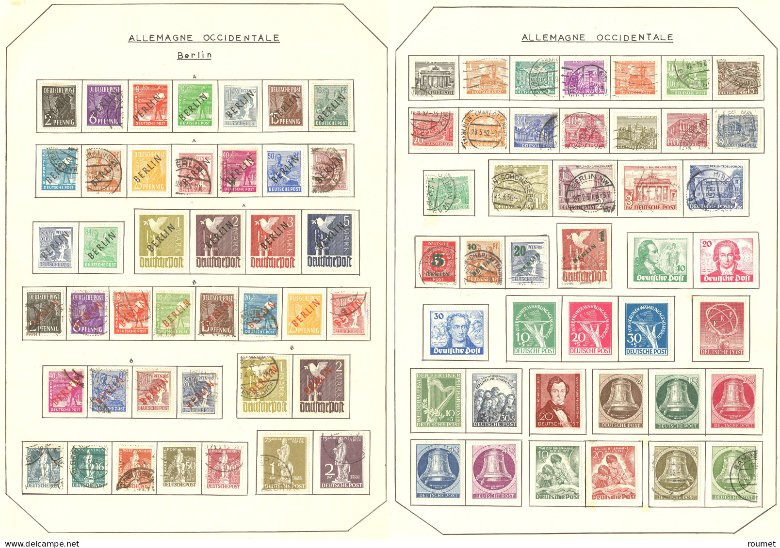 * Collection. 1948-1984 (Poste), Complète Dont Nombreux Ex Obl Avant 1965, Dont 1/18 Surcharge Rouge * Ou Obl. - TB - Autres & Non Classés