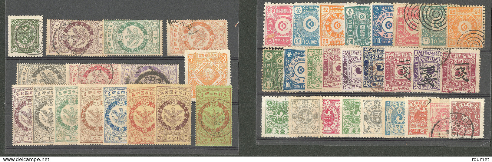 * COREE. Lot. 1884-1903 (Poste), 42 Ex Divers Dont (*) Et Obl, Tous états - Korea (...-1945)