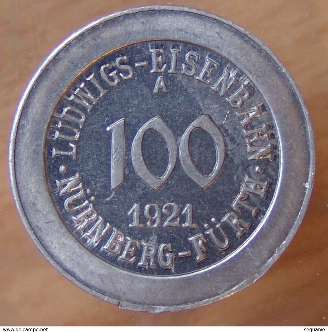 Allemagne Nürnberg-Fürth 100 Pfennig 1921 A Notgeld ( Train) - Sammlungen