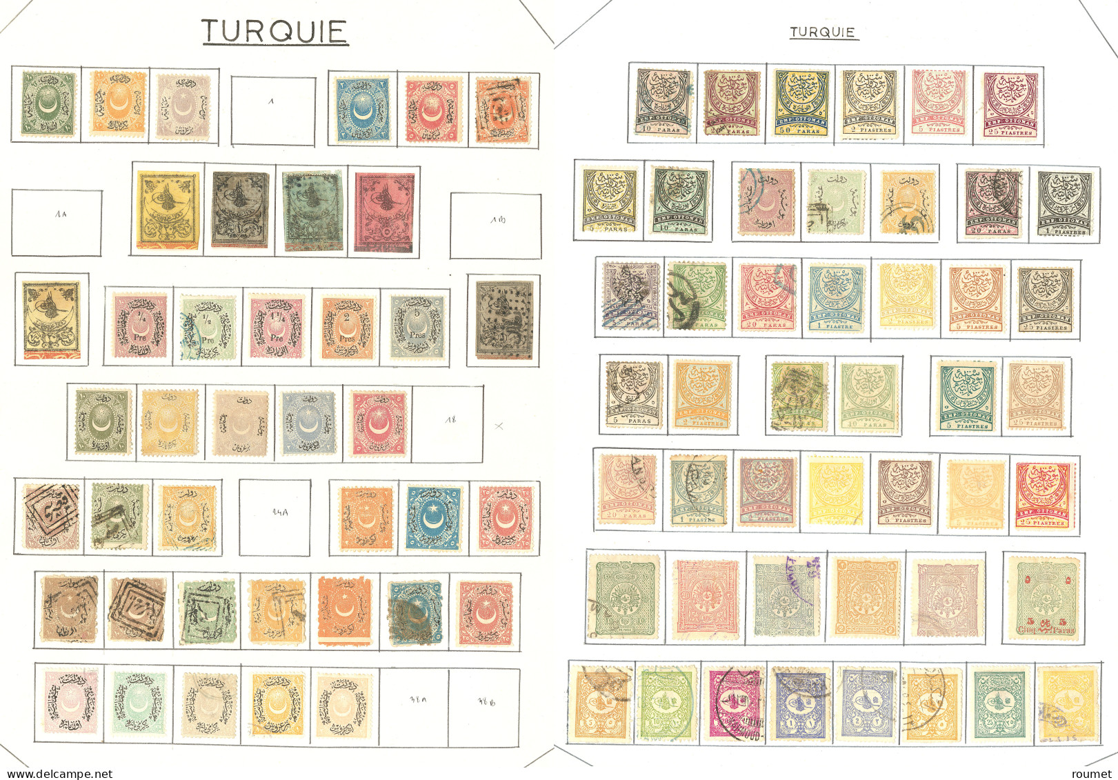 TURQUIE. Collection. 1863-1980 (Poste, PA, Taxe), Valeurs Moyennes Et Séries Complètes, Des Ex *, Dont Anatolie, Alexand - Autres & Non Classés