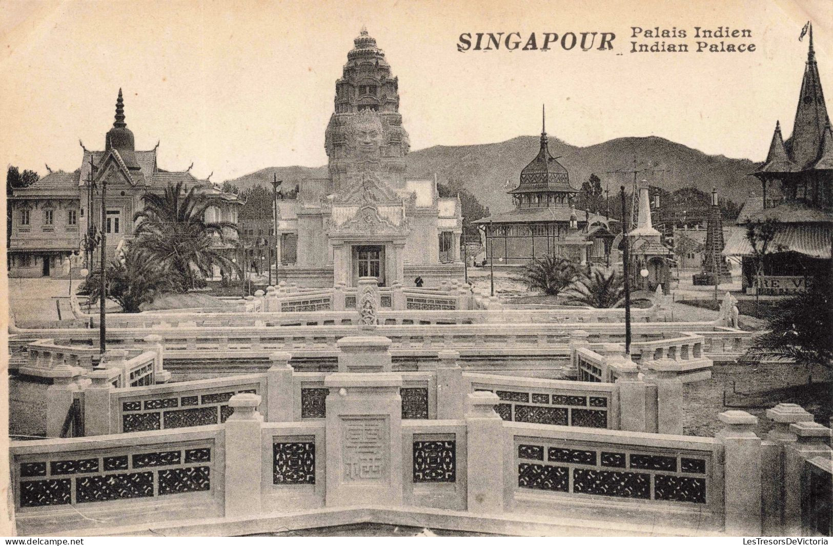 SINGAPOUR - Palais Indien -  Carte Postale Ancienne - Singapur
