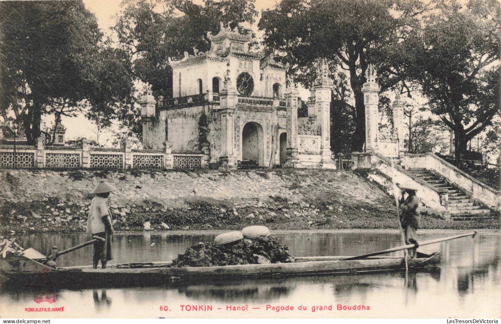 VIÊT-NAM - Tonkin - Hanoï - Pagode Du Grand Bouddha -  Carte Postale Ancienne - Vietnam