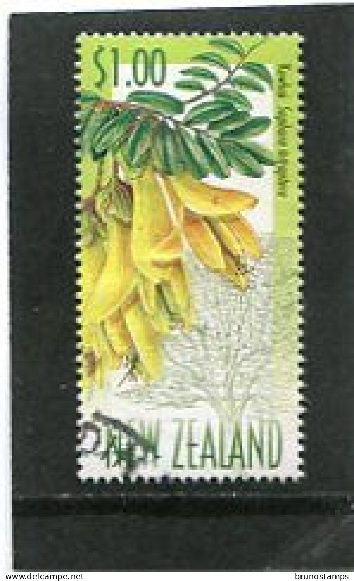 NEW ZEALAND - 1999  1$ SOPHORA TETRAPTERA  FINE  USED - Gebraucht