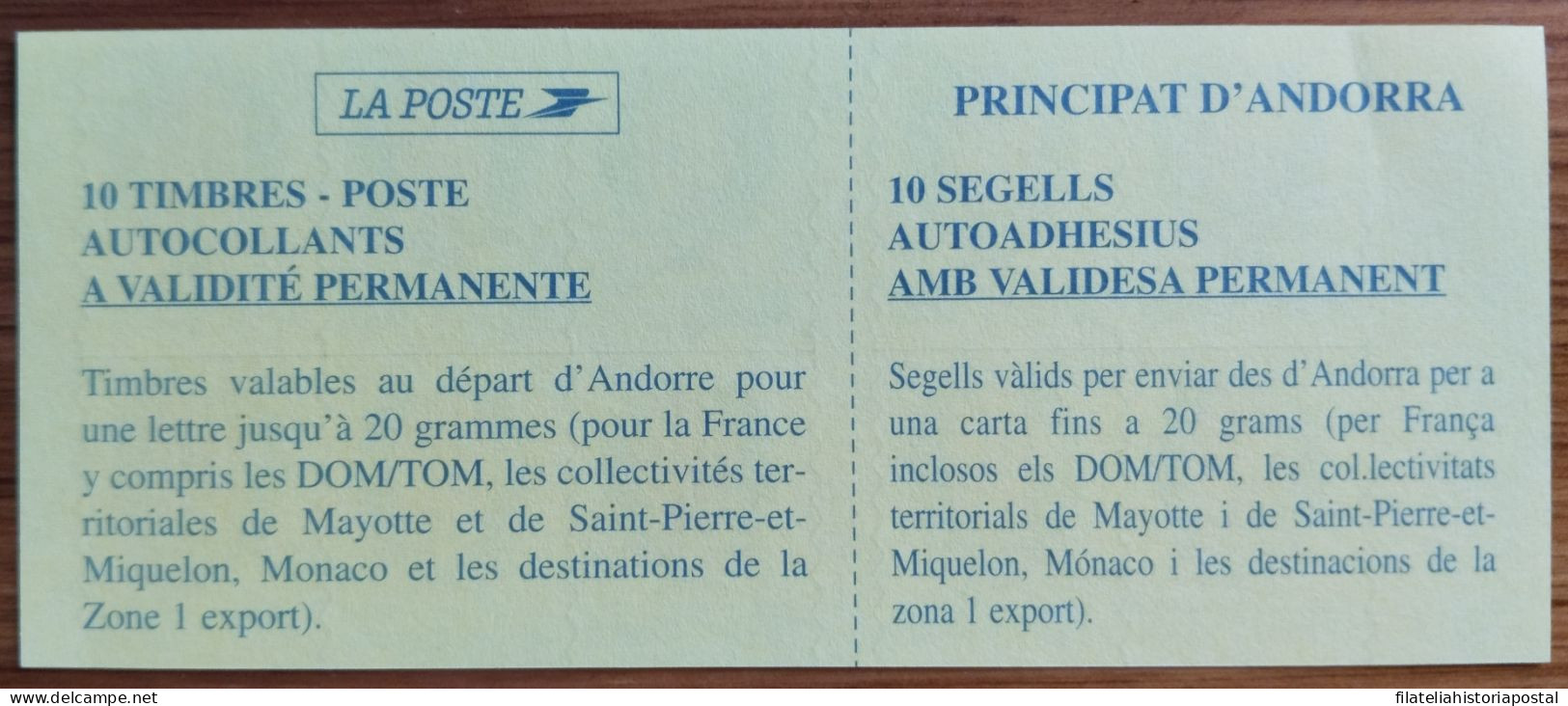 2389 ANDORRA PRINCIPAT SELLOS ADHESIVOS AUTOCOLANTES SANT JULIA DE LORIA RARO CARNET - Other & Unclassified