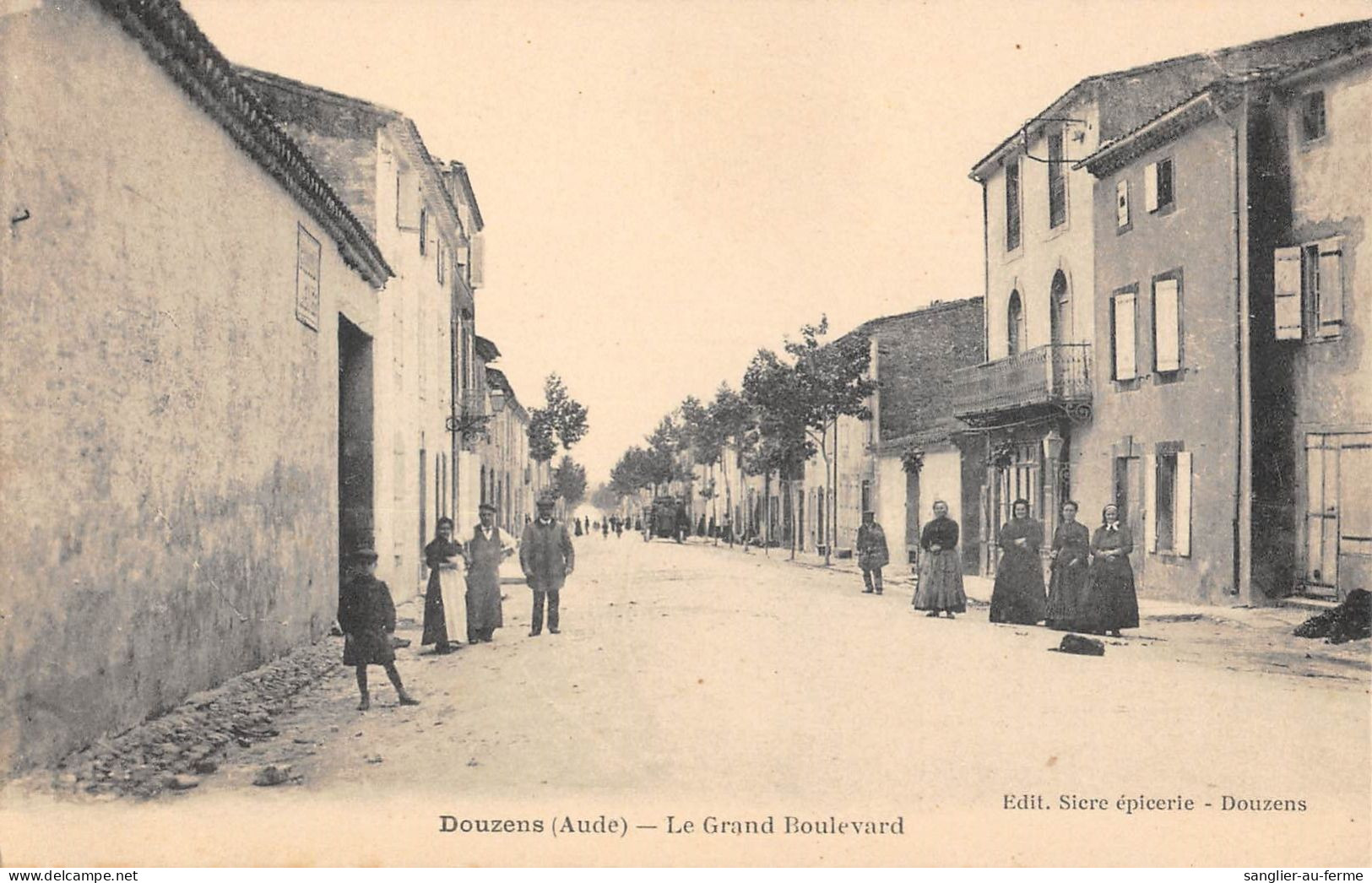CPA 11 DOUZENS / LE GRAND BOULEVARD - Other & Unclassified
