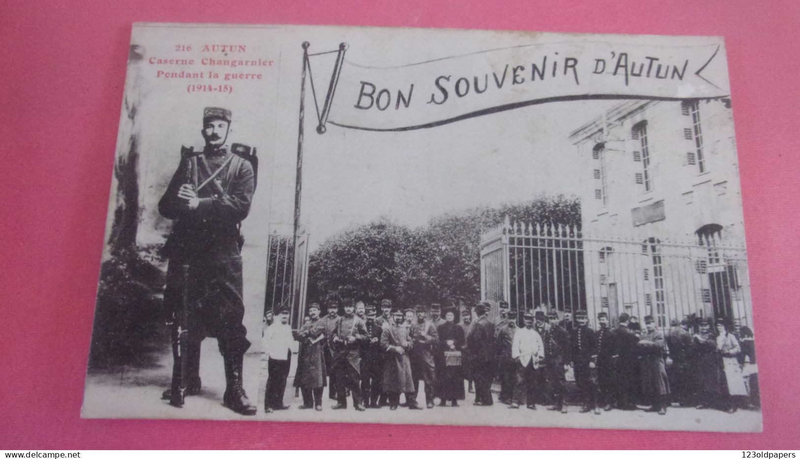 BON SOUVENIR D AUTUN PENDANT GUERRE 1914 1915 - Autun