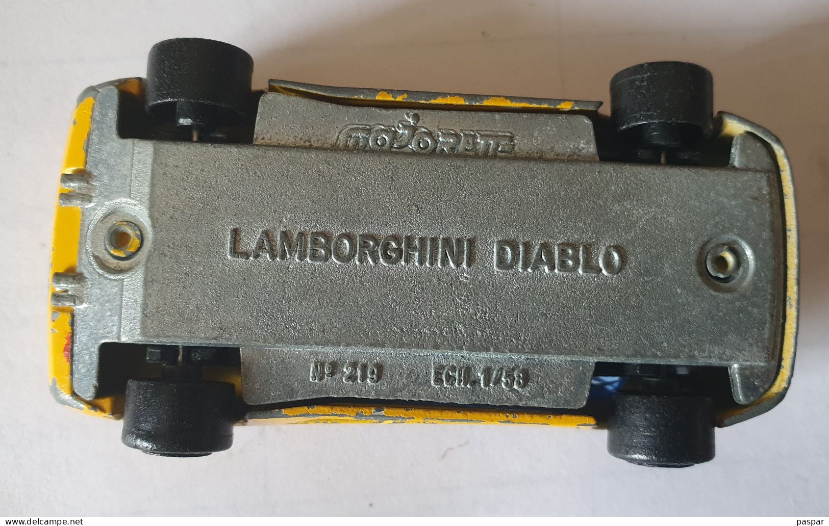 Lamborghini Diablo Jaune Majorette N° 219 - 1/58 - Majorette