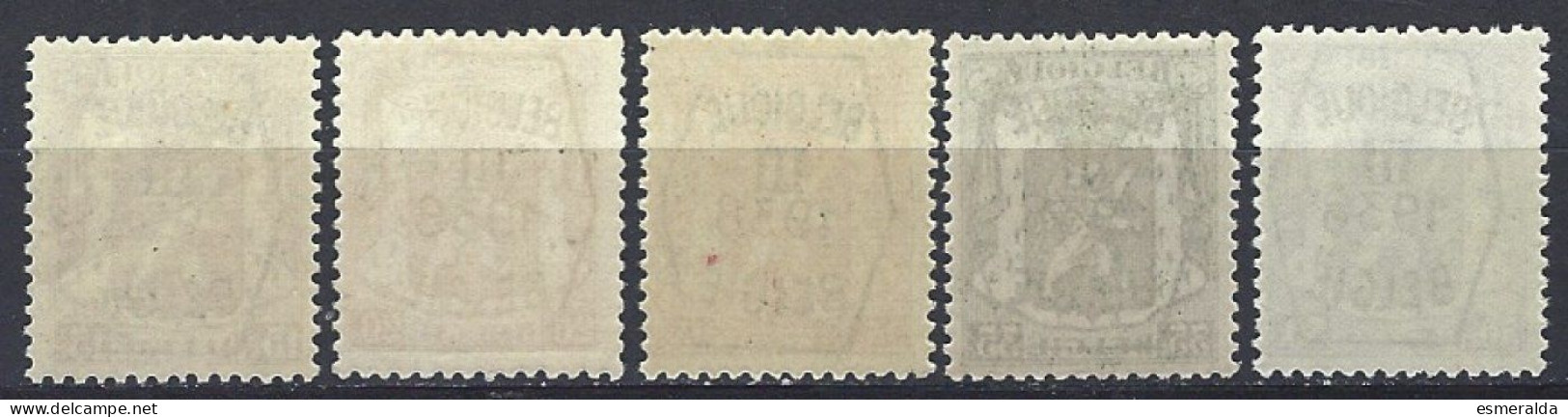 (BL17)   PRE 345/50 Sans Le PRE348= 5 Valeurs ** - Typos 1936-51 (Petit Sceau)