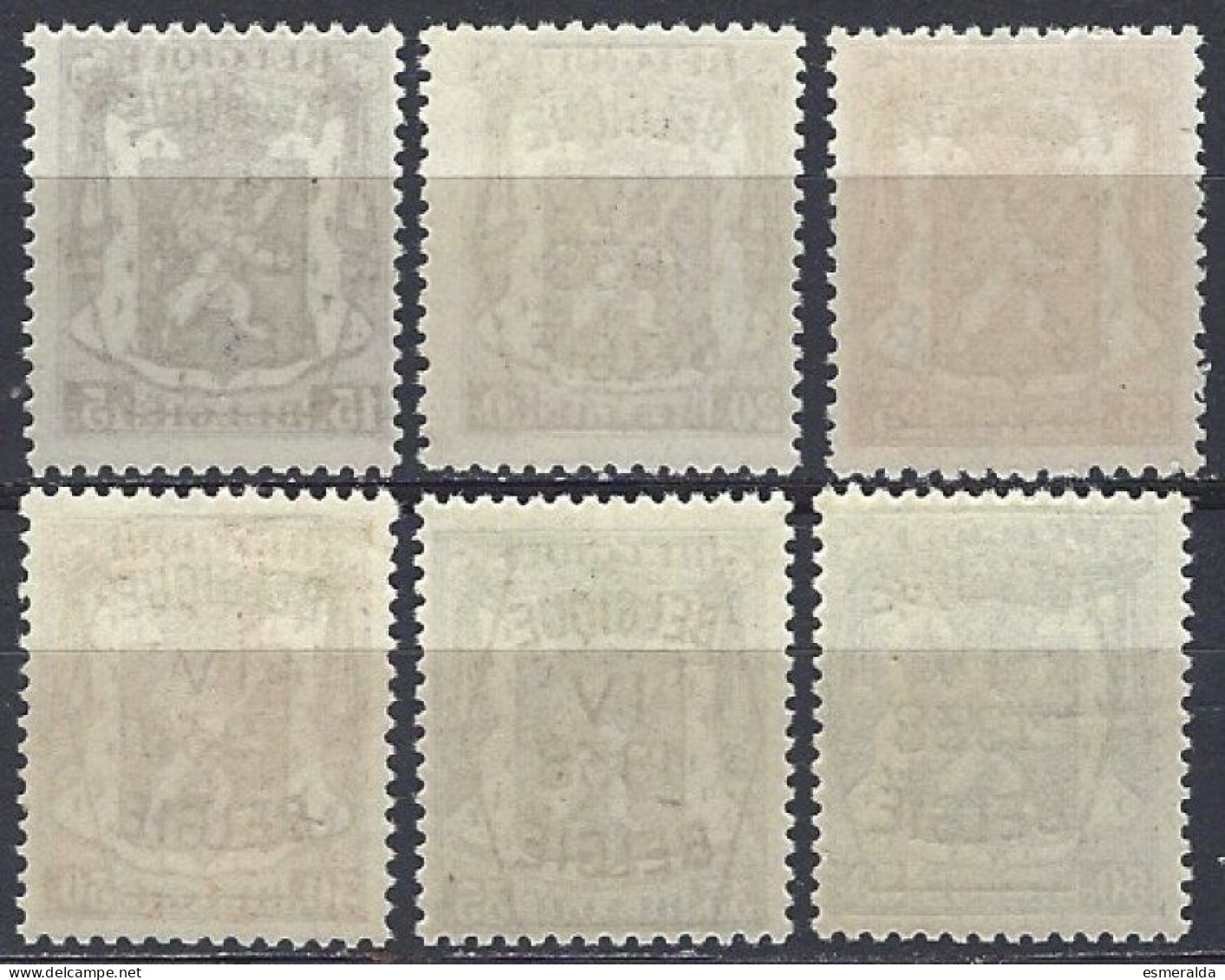 (BL18)   PRE 351/56  6 Valeurs ** - Tipo 1936-51 (Sigillo Piccolo)