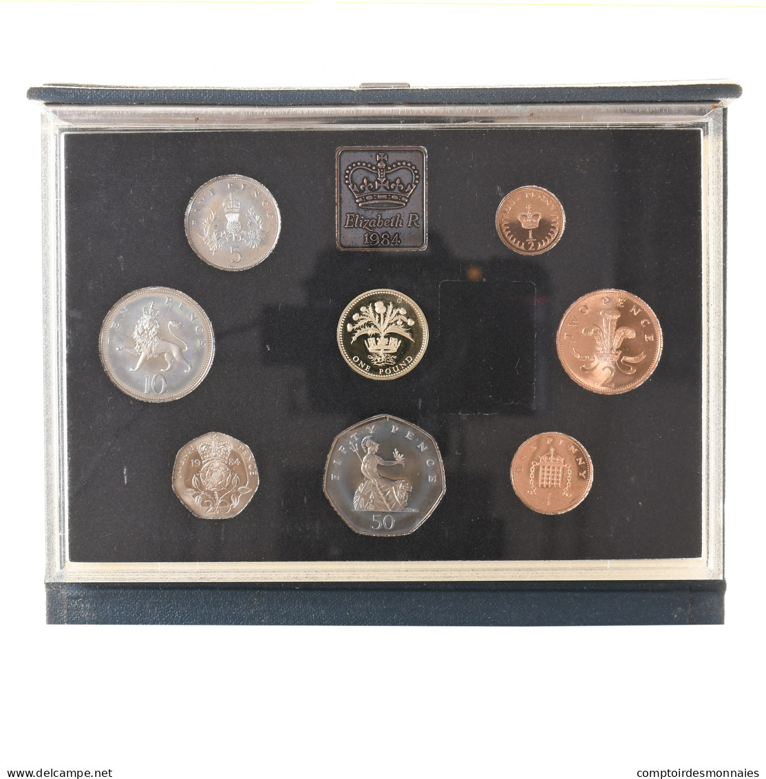 Grande-Bretagne, Elizabeth II, Proof Set, 1984, British Royal Mint, FDC - Mint Sets & Proof Sets