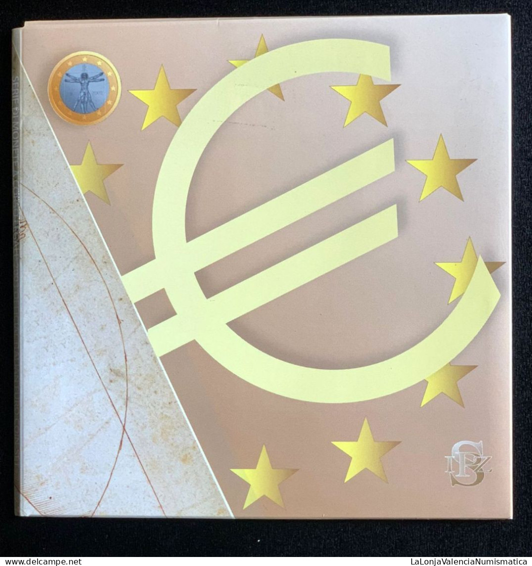 Italia Italy Cartera Oficial Euro Set 8 Monedas 2003 Sc Unc - Jahressets & Polierte Platten