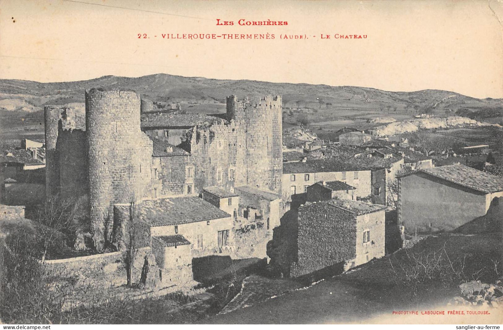 CPA 11 VILLEROUGE THERMENES / LE CHATEAU - Other & Unclassified