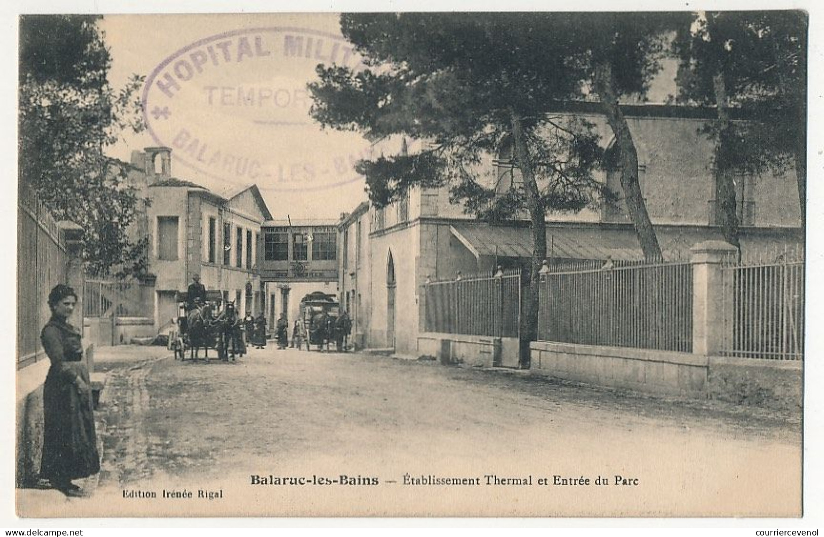 CPA - BALARUC-LES-BAINS (Hérault) - Etablissement Thermal Et Entrée Du Parc - Sonstige & Ohne Zuordnung