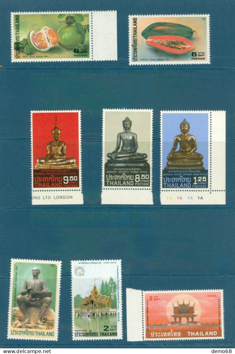 Thaïlande Thailand Fruit Statue Temple  8 Eigth New Stamp - Thaïlande