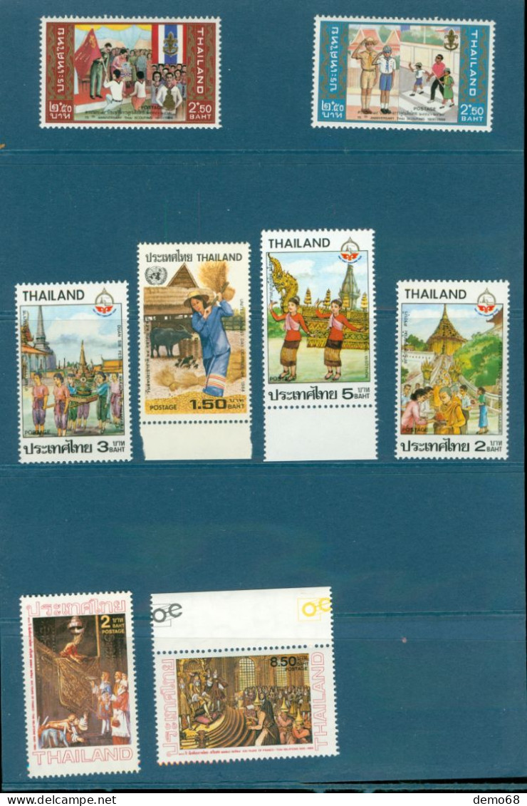 Thaïlande Thailand Danse Dance Moisson Drapeau Scout Scoutisme Jamboree ? 8 Eight New Stamp - Thailand