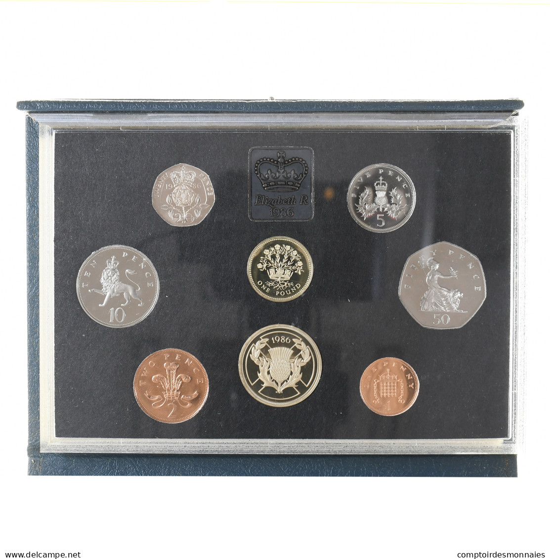 Grande-Bretagne, Elizabeth II, Proof Set, 1986, British Royal Mint, FDC - Mint Sets & Proof Sets