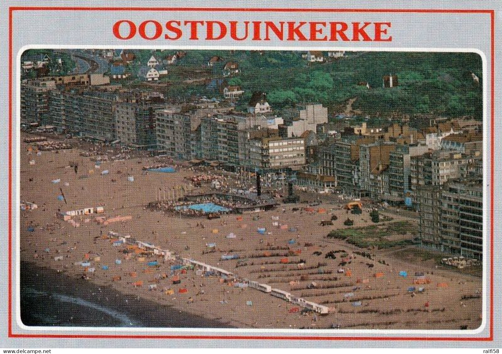 1 AK Belgien * Blick Auf Oostduinkerke In Der Provinz Westflandern - Luftbildaufnahme * - Oostduinkerke
