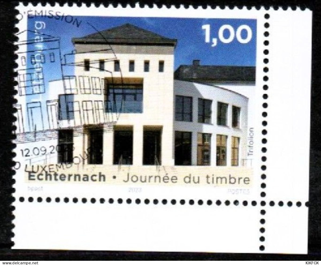 Luxembourg , Luxemburg  2023, SEPTEMBERAUSGABE, JOURNEE DU TIMBRE, ECHTERNACH, EST,  GESTEMPELT, OBLITERE - Gebruikt