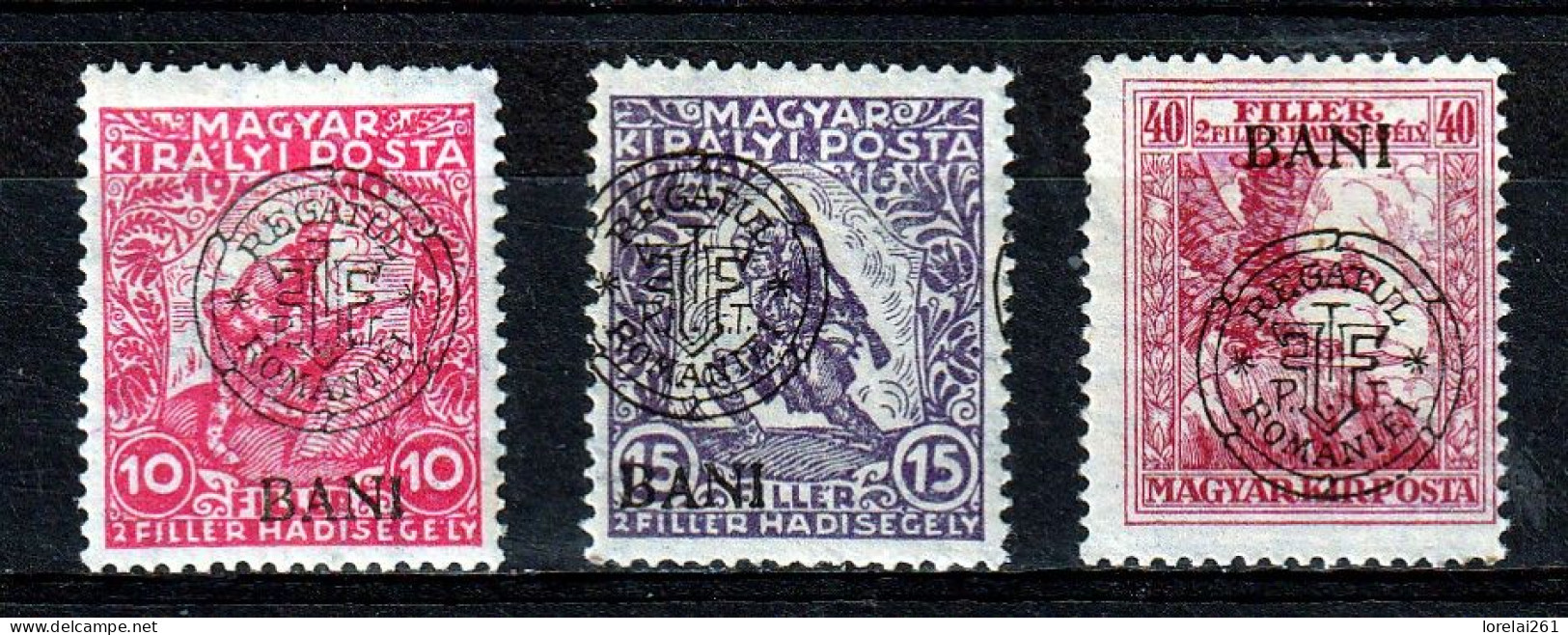 1919 - Romanian Occupation In Hungary  Mi No  23 I / 25 I - Bezetting