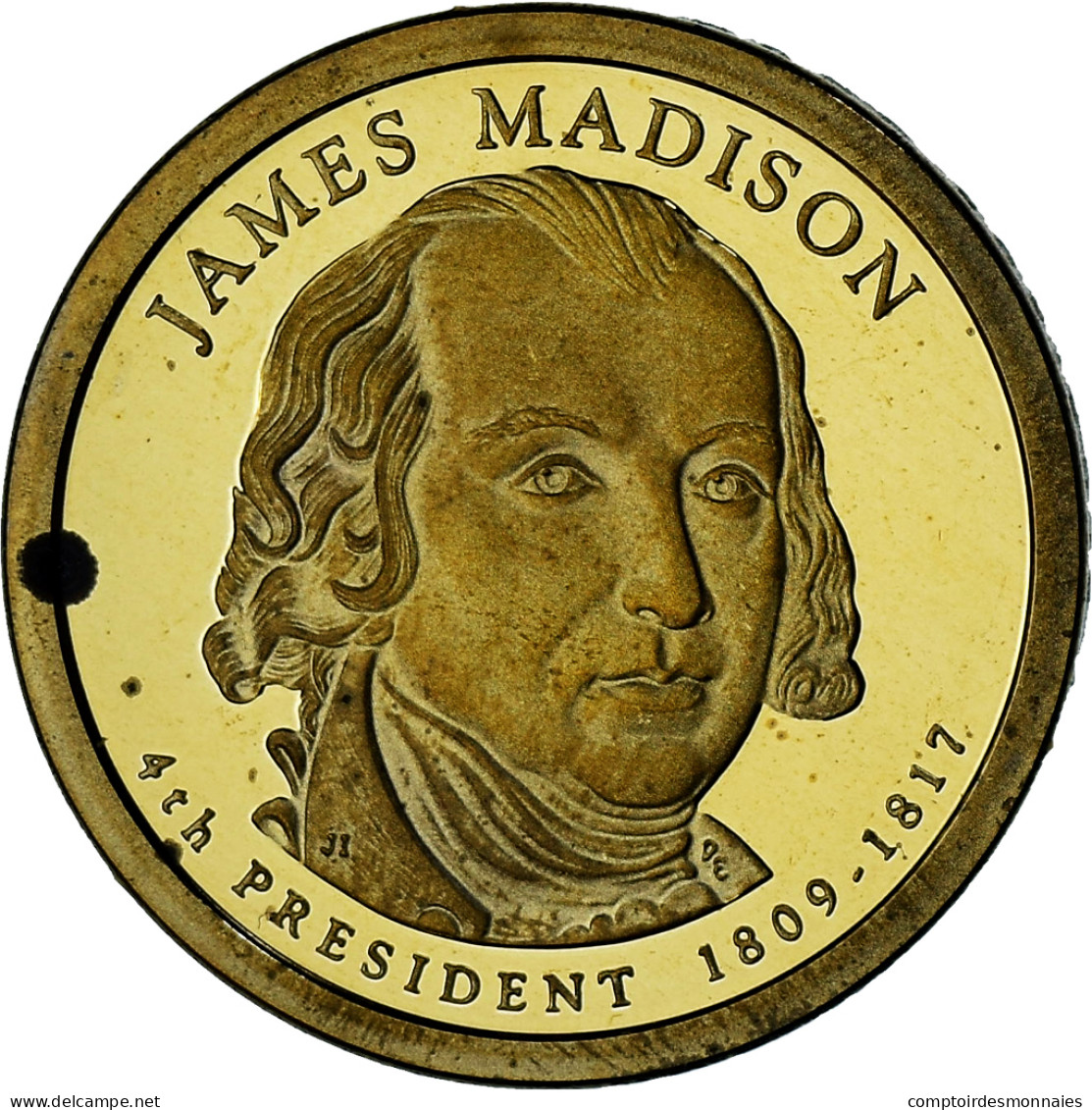 États-Unis, James Madison, Dollar, 2007, San Francisco, Proof, SPL+ - 2007-…: Presidents