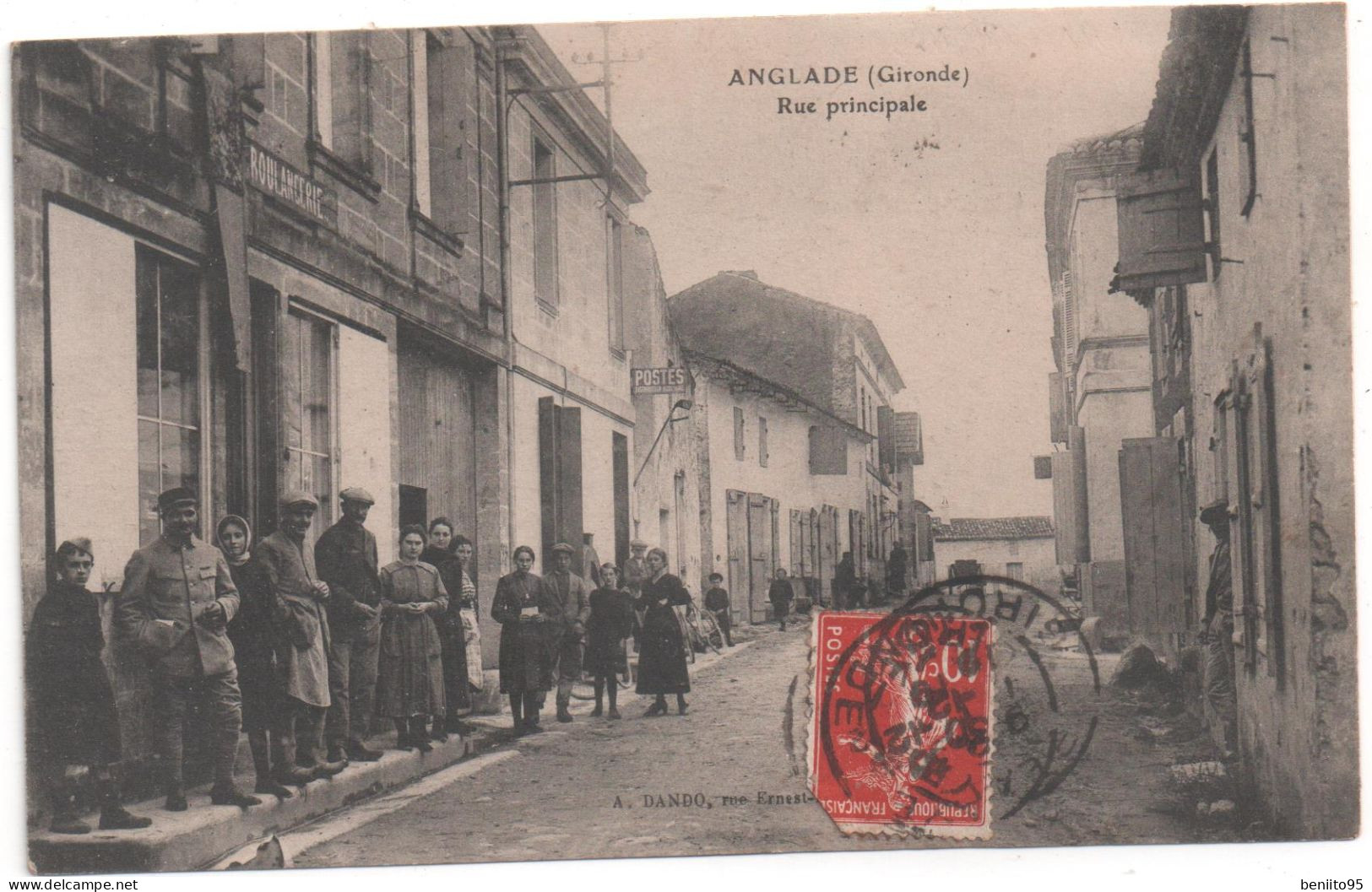 CPA De ANGLADE - Rue Principale. - Other & Unclassified