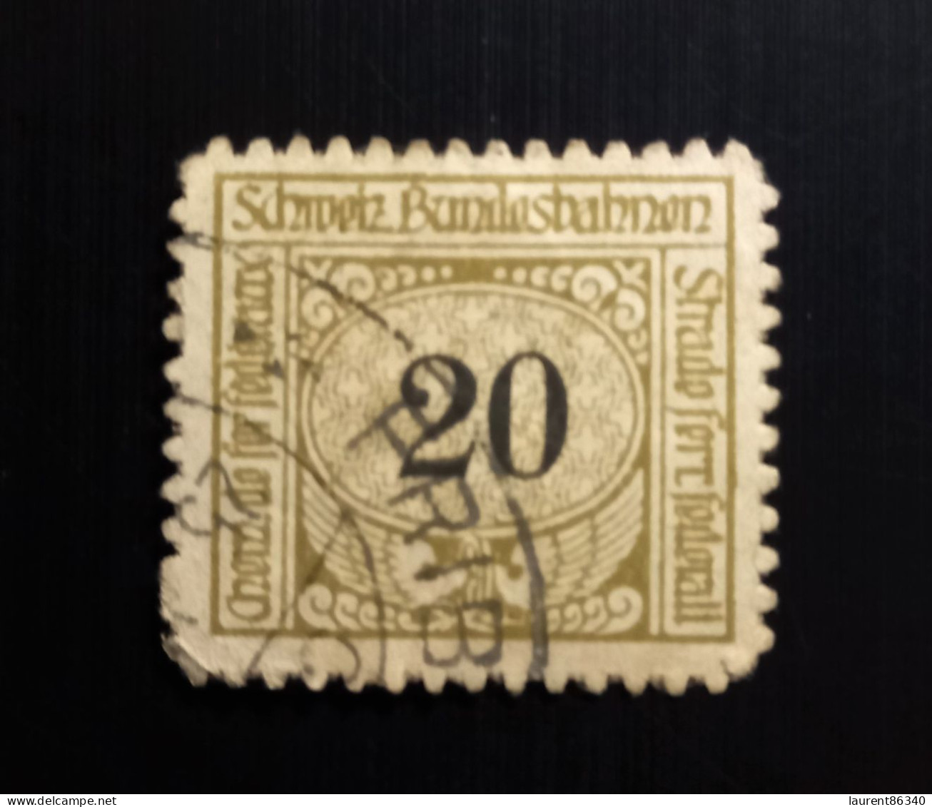 Suisse 1900 (s) Chemin De Fer Fédéraux –  20C Used - Telegraafzegels
