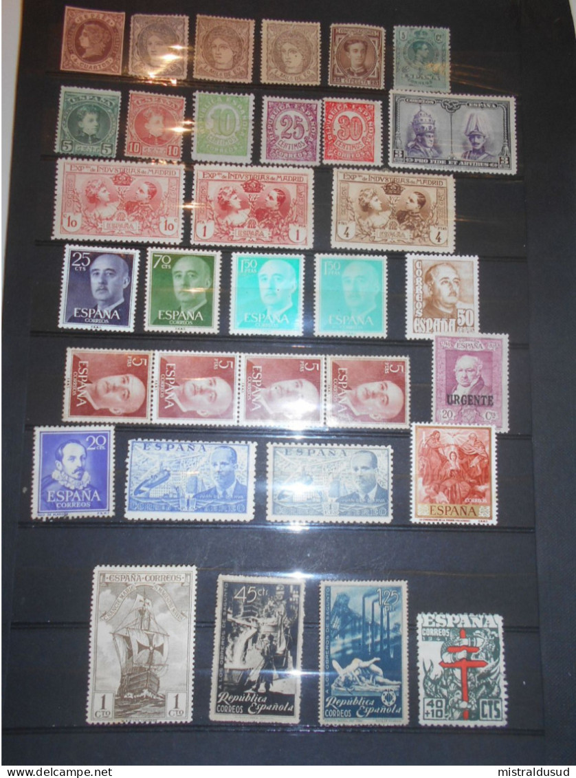 Espagne Collection , 30 Timbres Neufs Anciens - Sammlungen