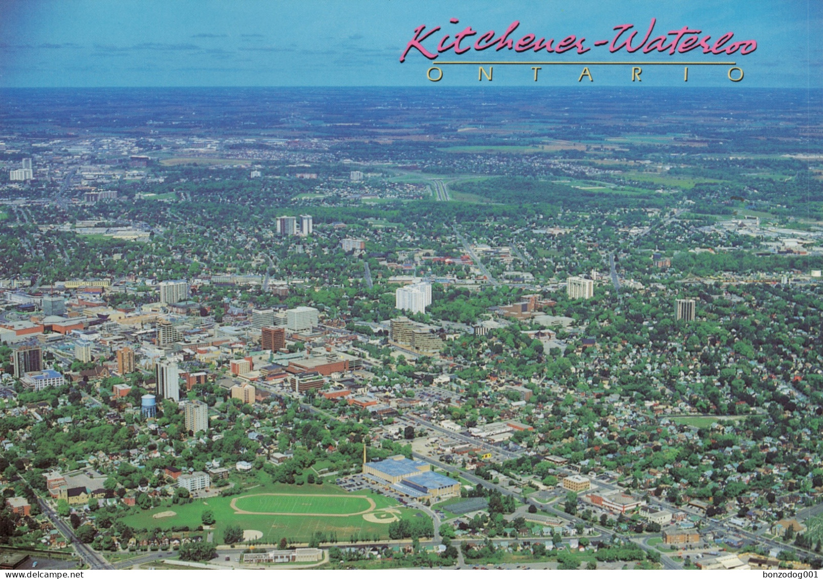 Kitchener-Waterloo, Ontario, Canada. Aerial View. Unposted - Kitchener