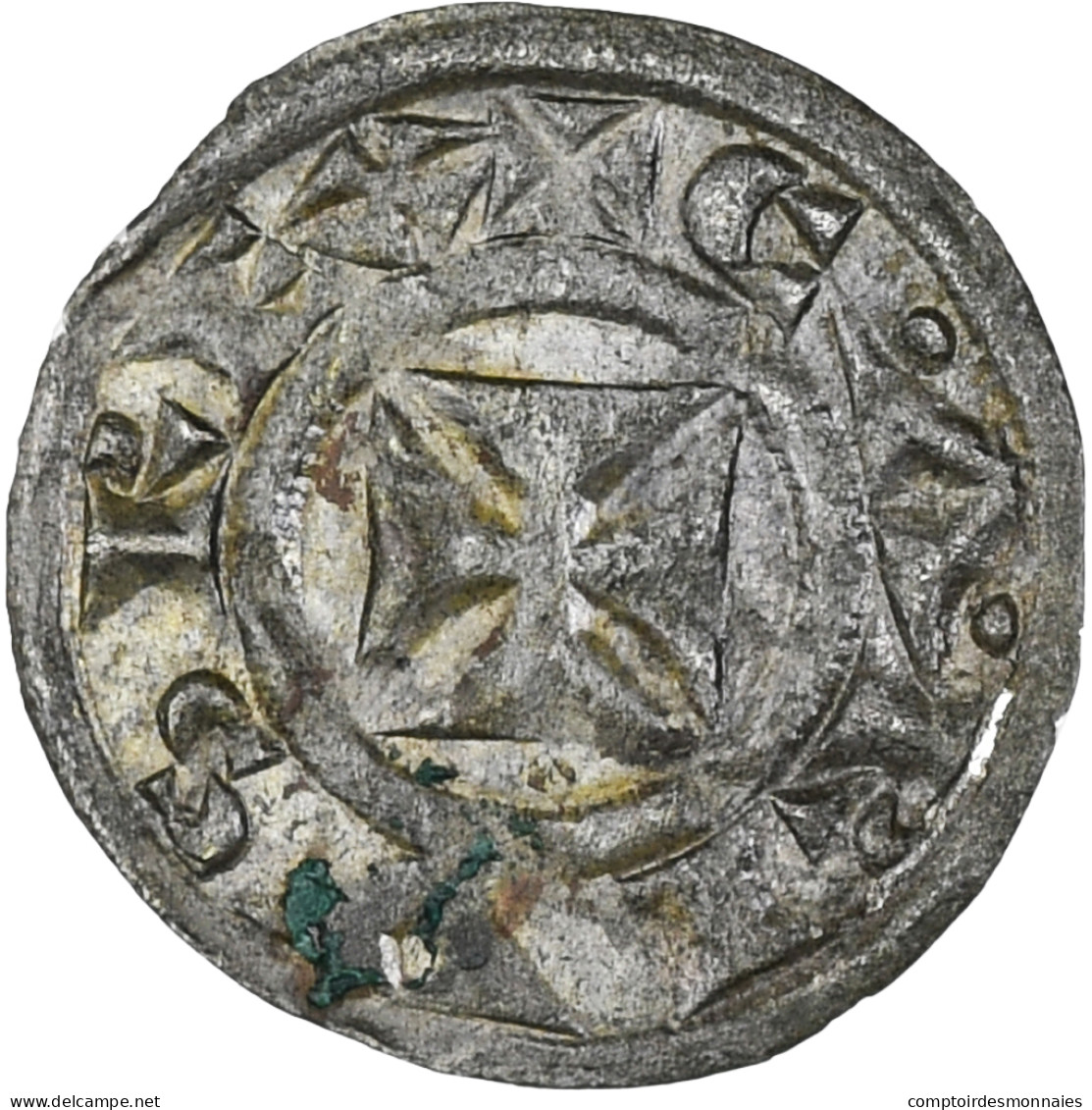 France, Poitou, Type Immobilisé, Obole, 1100-1200, Melle, TTB, Billon - Autres & Non Classés