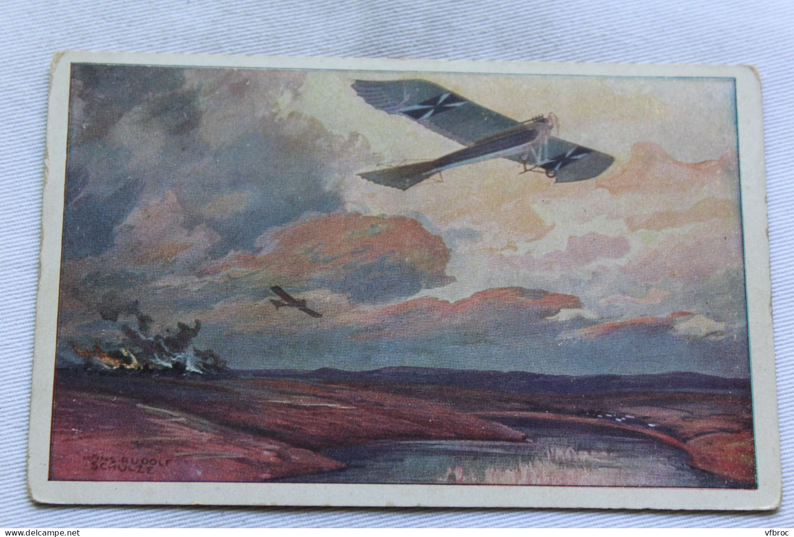 Illustrateur Hans Rudolf Schulze, Avions - 1914-1918: 1ère Guerre