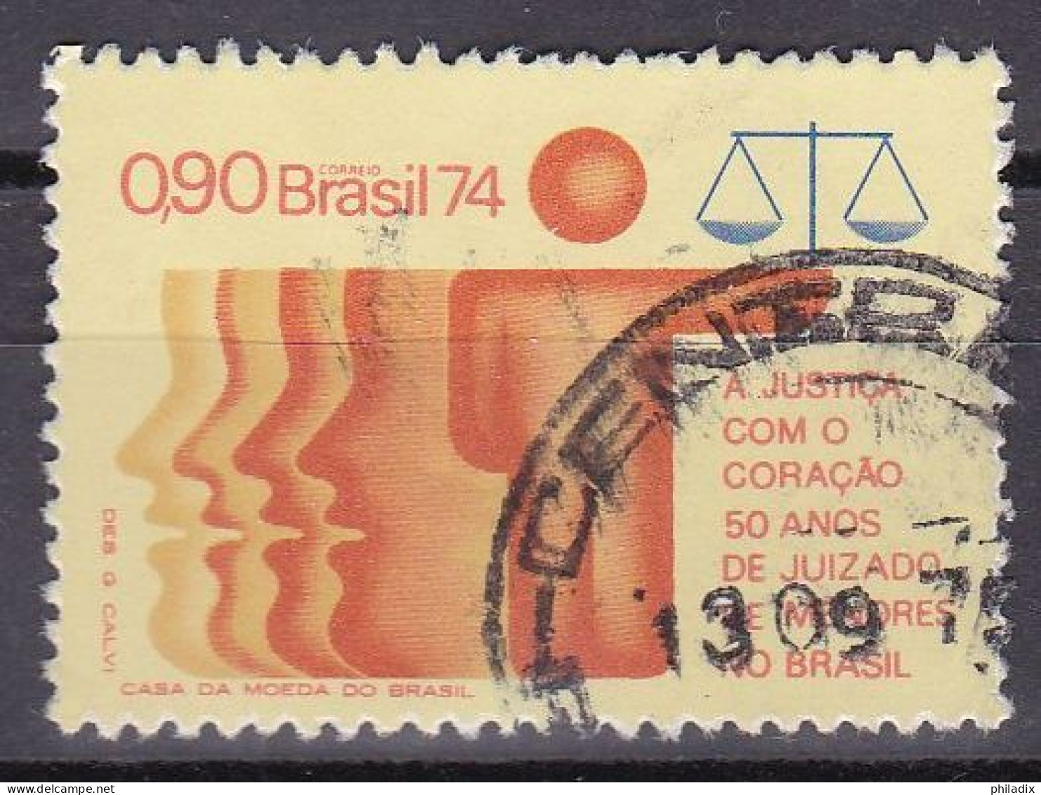 Brasilien Marke Von 1974 O/used (A3-13) - Oblitérés