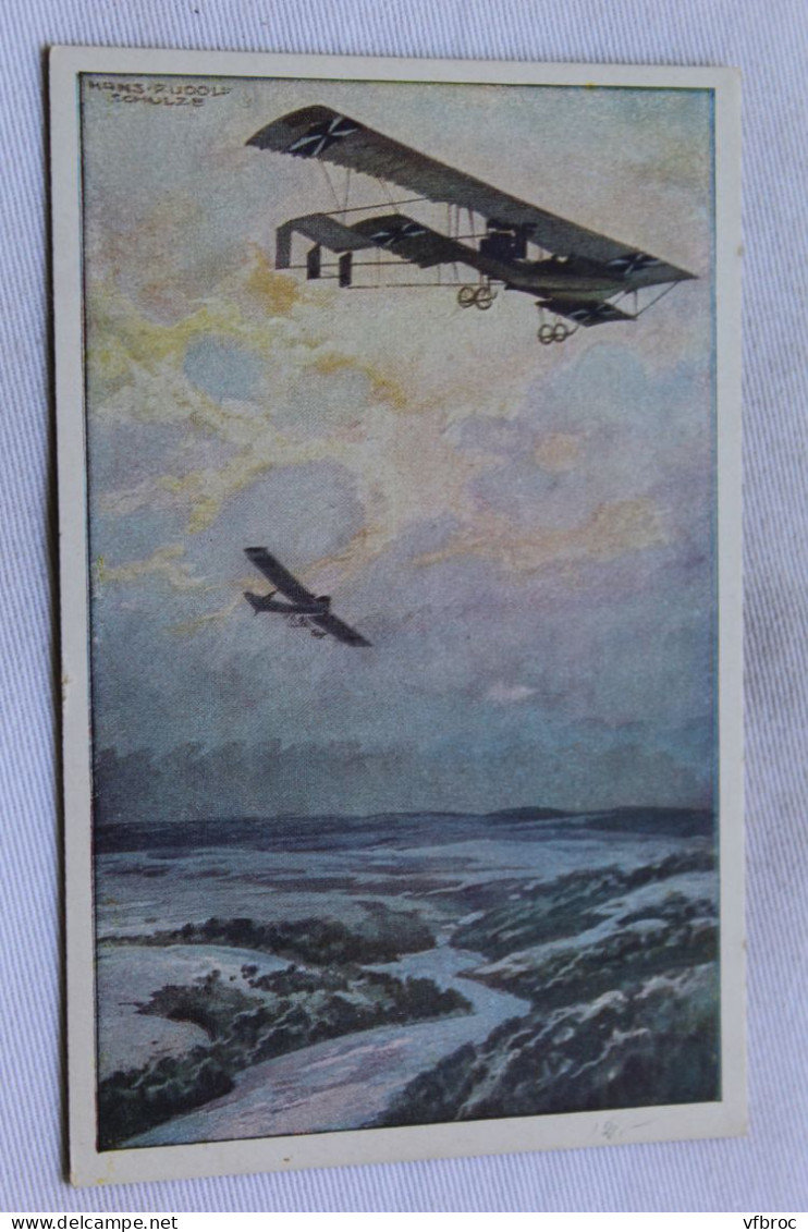 Illustrateur Hans Rudolf Schulze, Avions - 1914-1918: 1ère Guerre