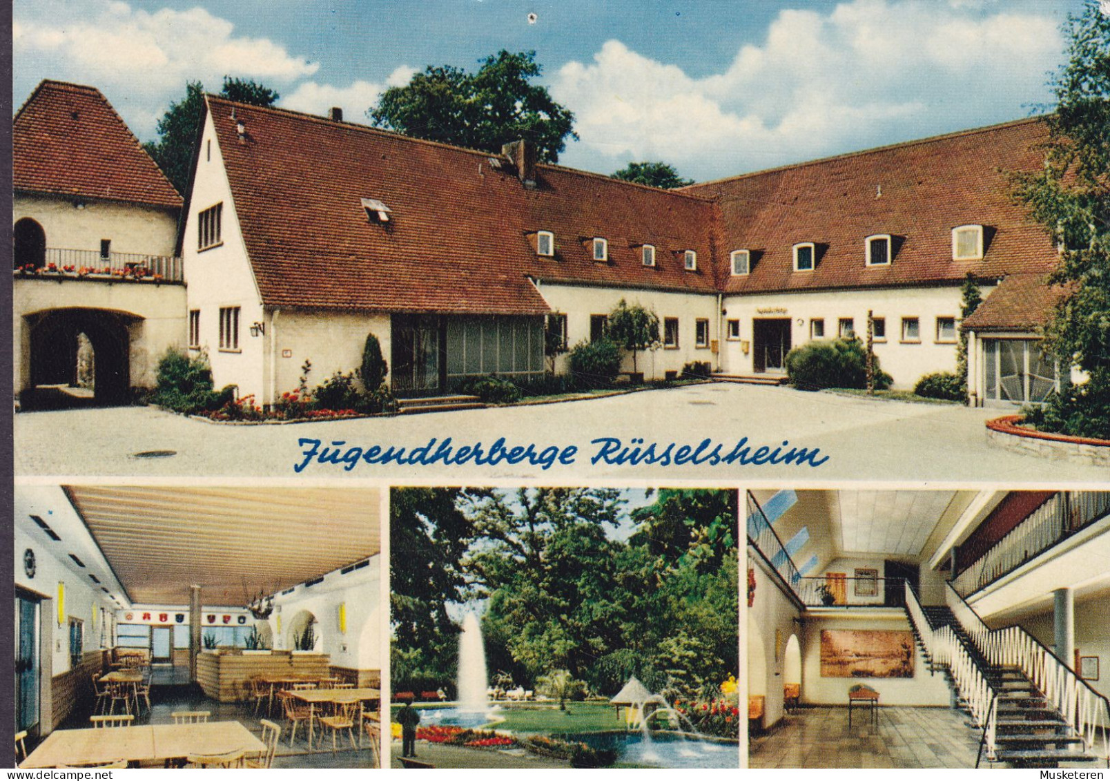 Bundespost PPC Rüsselsheim Jugendherberge L. V. Hessen Slogan RÜSSELSHEIM 1971 GÖTAFORS Vaggaryd Sweden (2 Scans) - Rüsselsheim