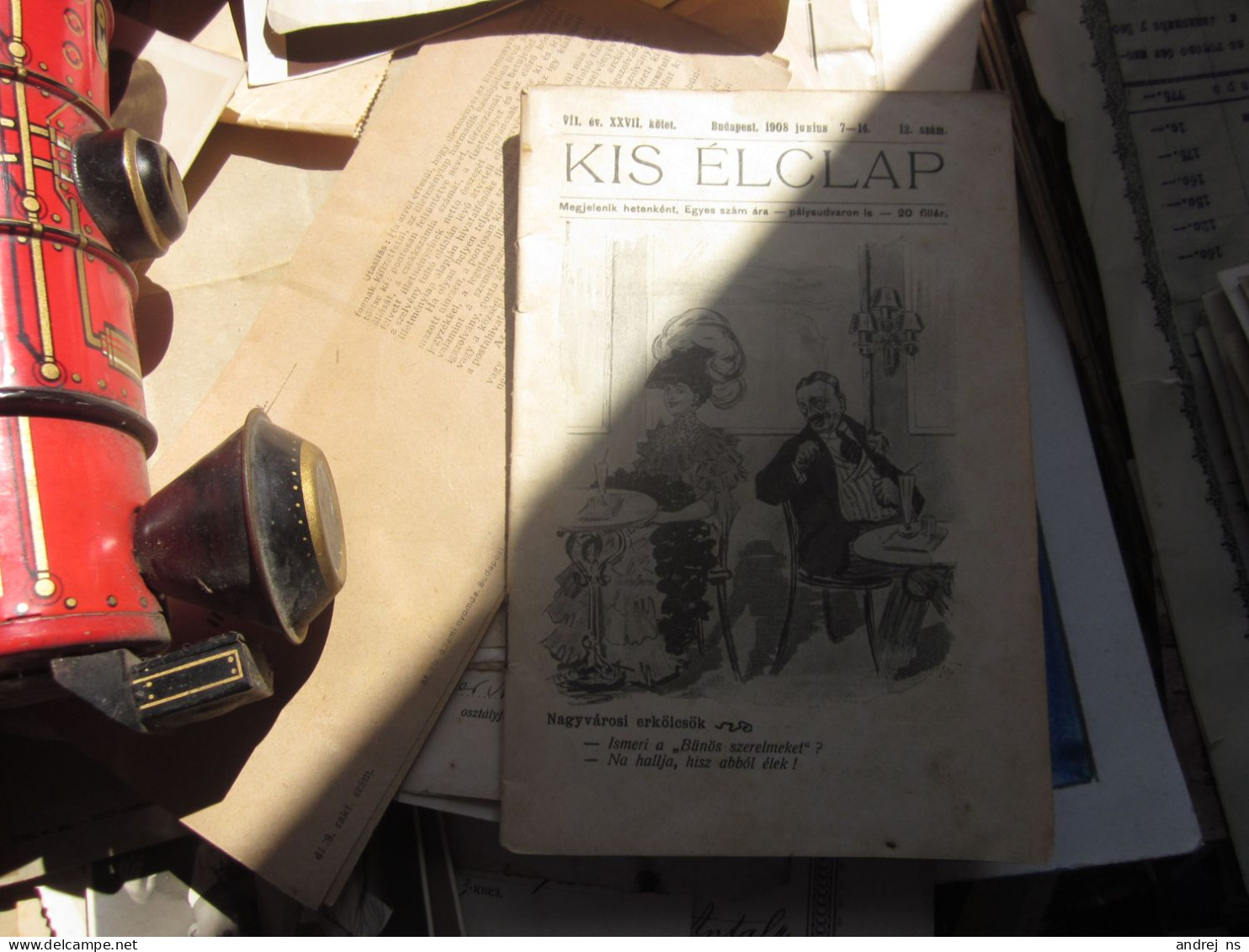 Kis Elclap Budapest 1908 Couples Fashion Romantic Old Magazin - Lifestyle & Mode