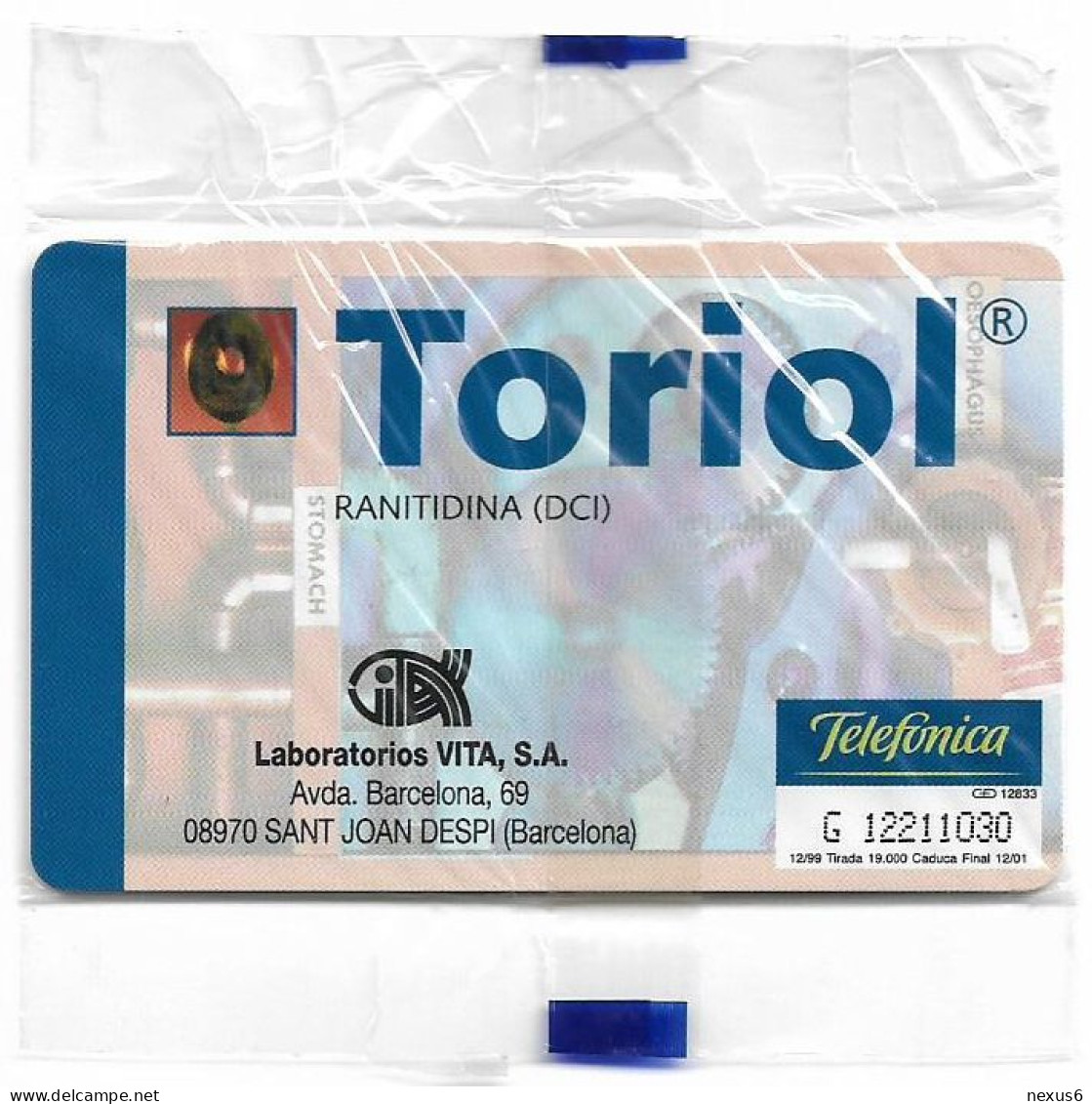 Spain - Telefónica - Toriol - P-420 - 12.1999, 19.000ex, NSB - Privatausgaben