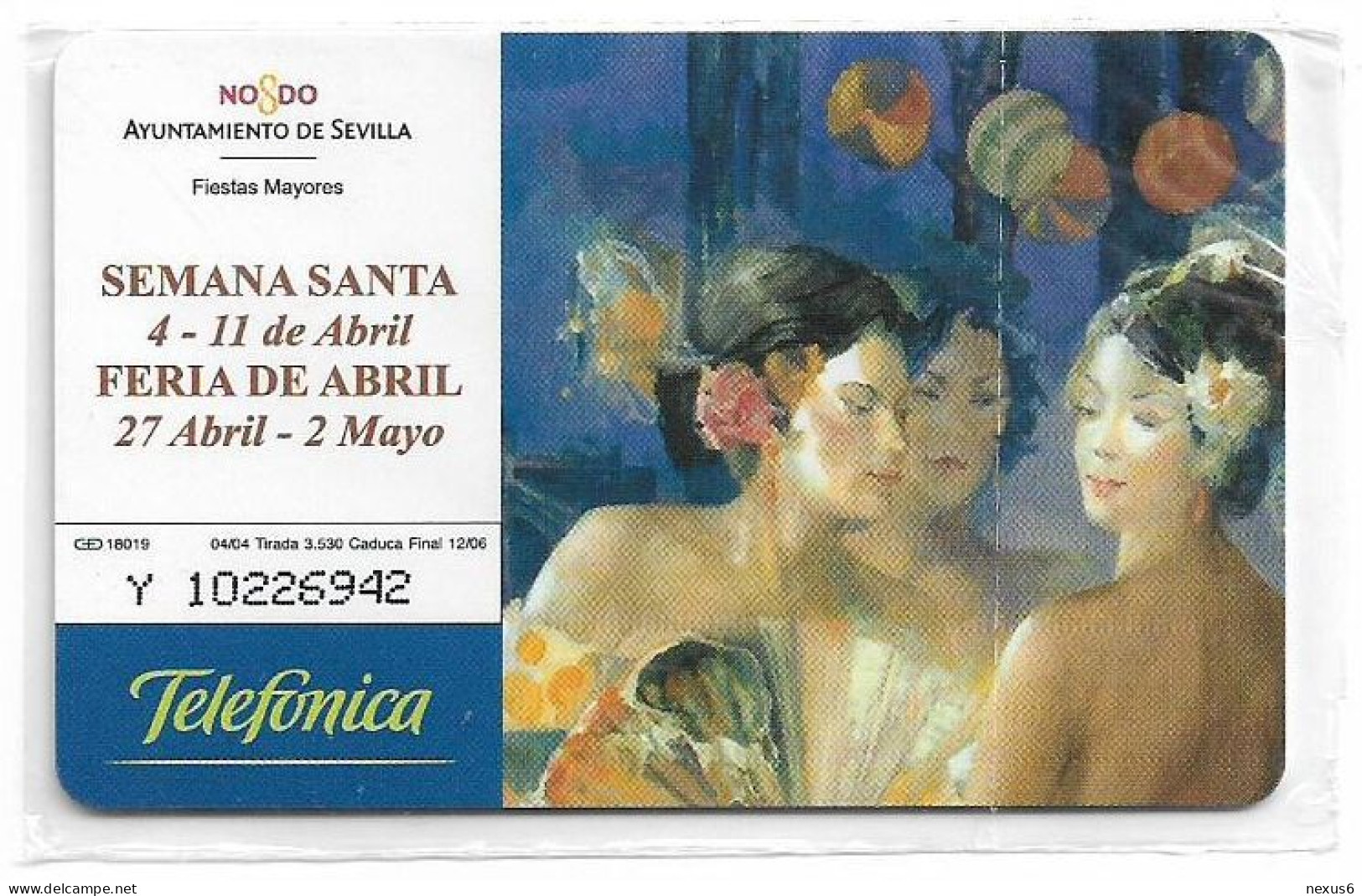 Spain - Telefonica - Feria Sevilla - P-550 - 04.2004, 3€, 3.530ex, NSB - Emissioni Private