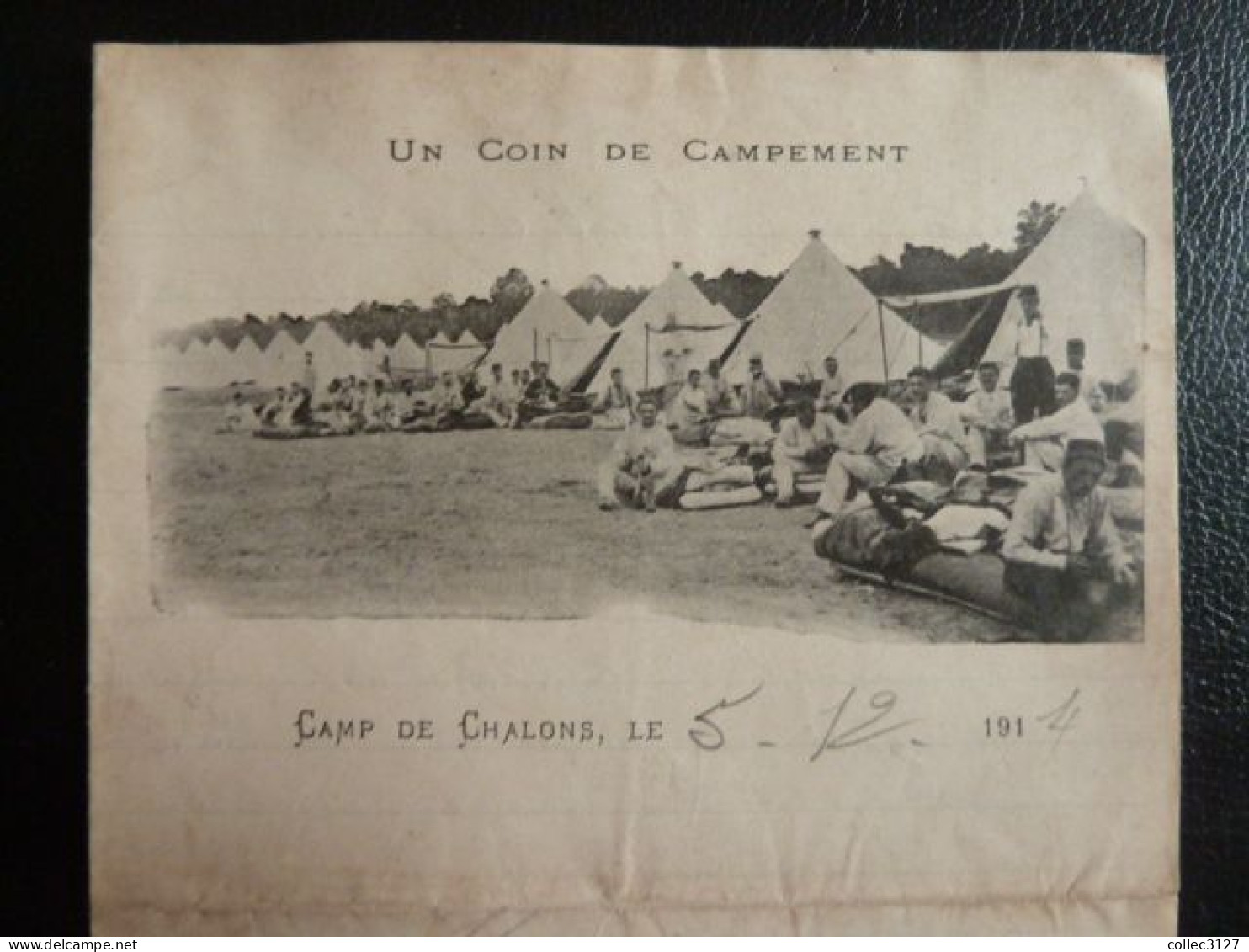 P6 - Lettre De Poilu - 5/12/1914 - Camp De Chalons Sur Lettre Illustrée "Un Coin Du Campement" - 134e - 1914-18