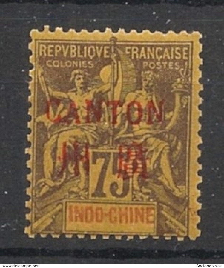 CANTON - 1901 - N°YT. 14 - Type Groupe 75c Violet Sur Jaune - Neuf Luxe ** / MNH / Postfrisch - Nuevos