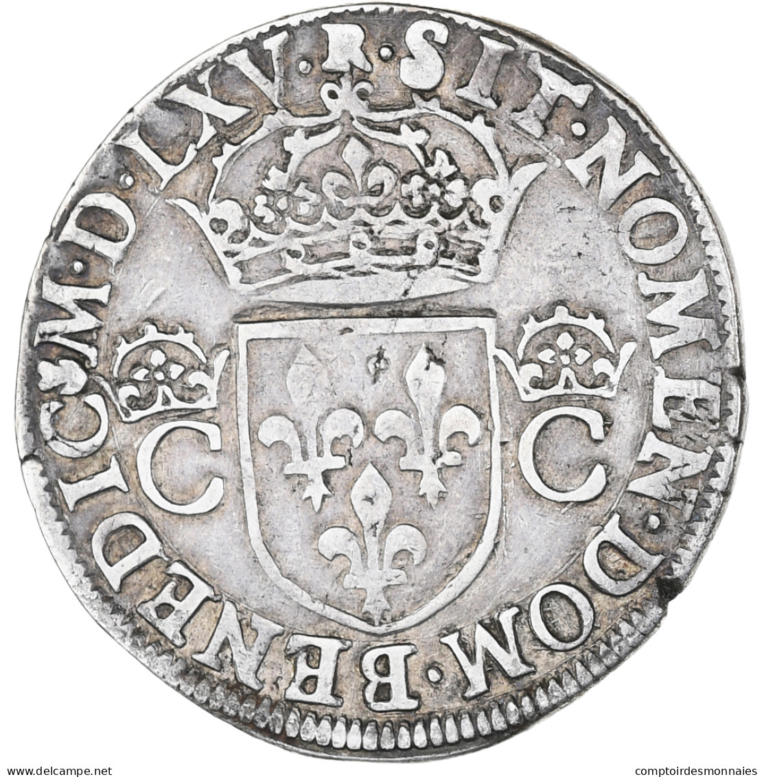 France, Charles IX, Teston, 1565, Toulouse, TB+, Argent, Gadoury:429 - 1560-1574 Charles IX