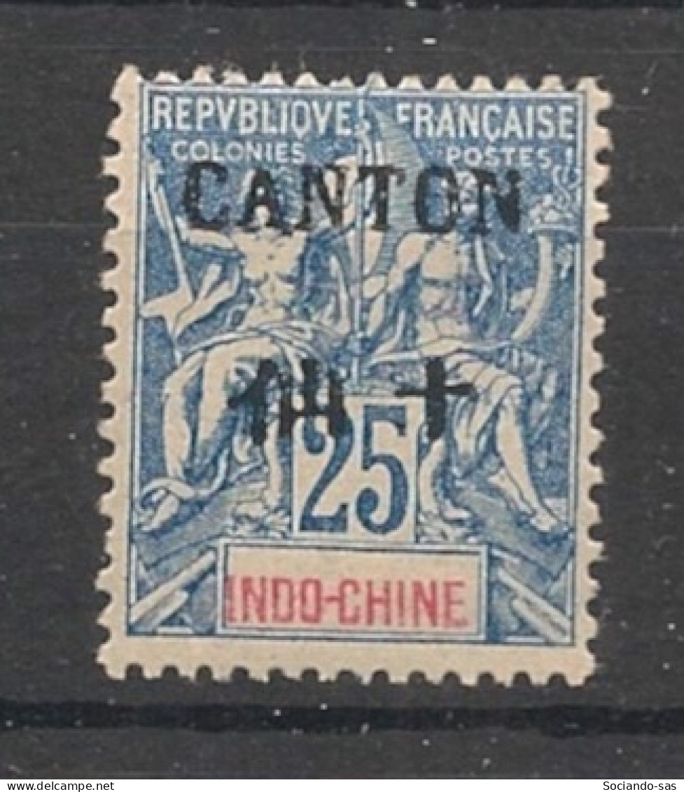 CANTON - 1903-04 - N°YT. 25 - Type Groupe 25c Bleu - Neuf Luxe ** / MNH / Postfrisch - Ungebraucht