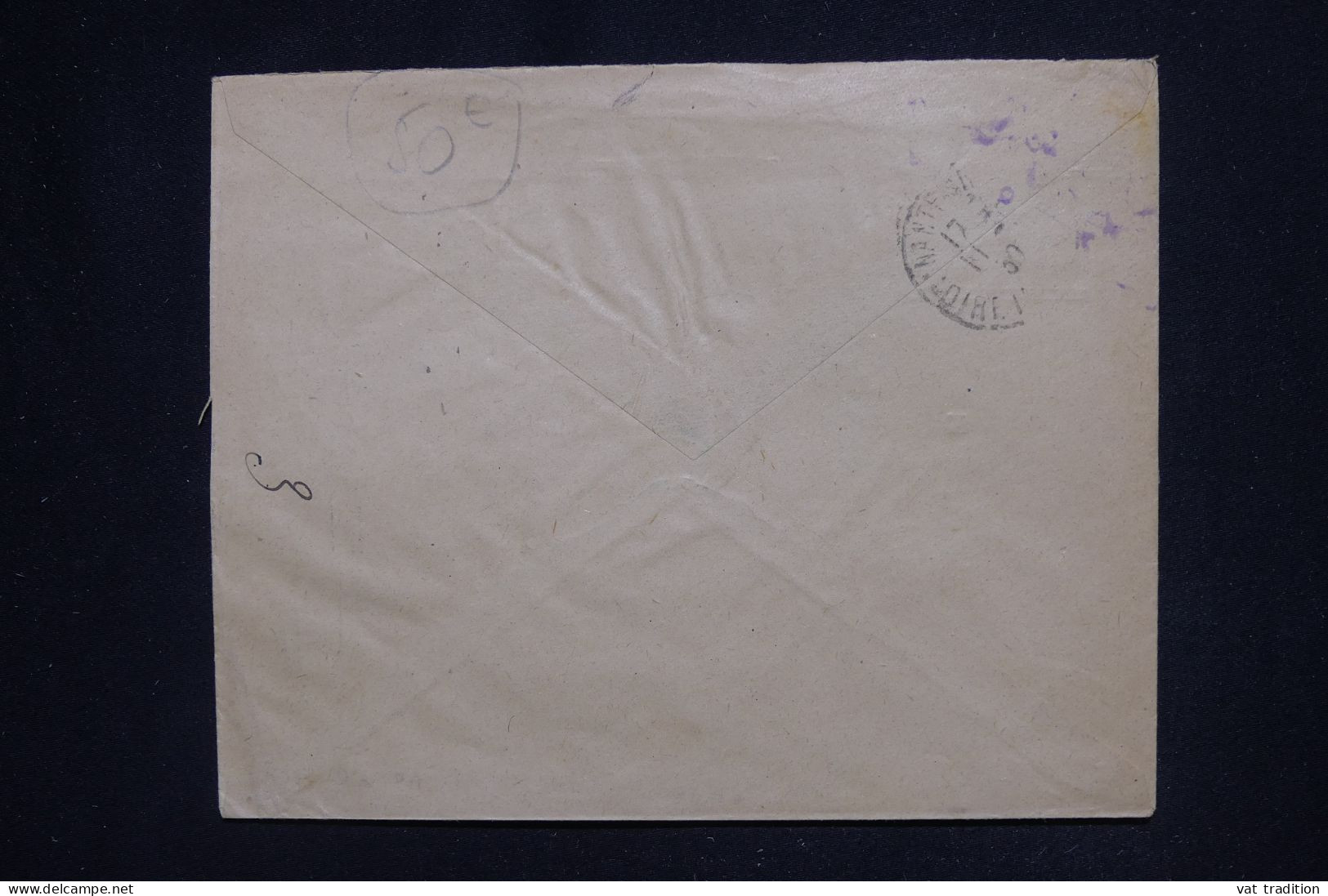 INDE FRANÇAISE - Enveloppe Des PTT De Pondichéry En Recommandé Pour Nantes En 1929 - L 147063 - Covers & Documents