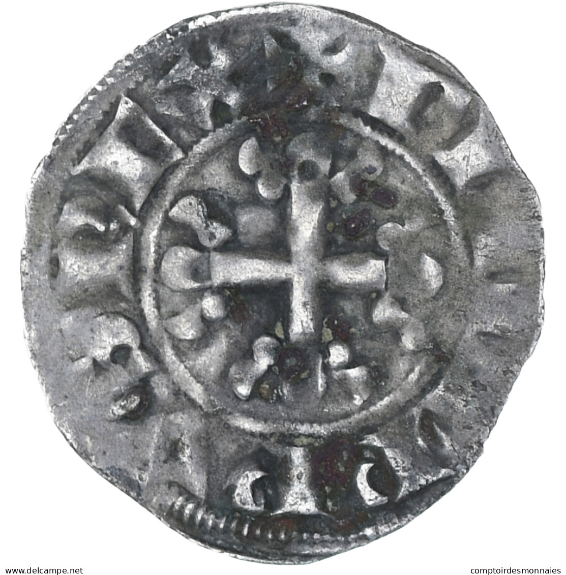 France, Philippe IV Le Bel, Double Parisis, TB+, Billon, Duplessy:227 - 1285-1314 Philipp IV Der Schöne