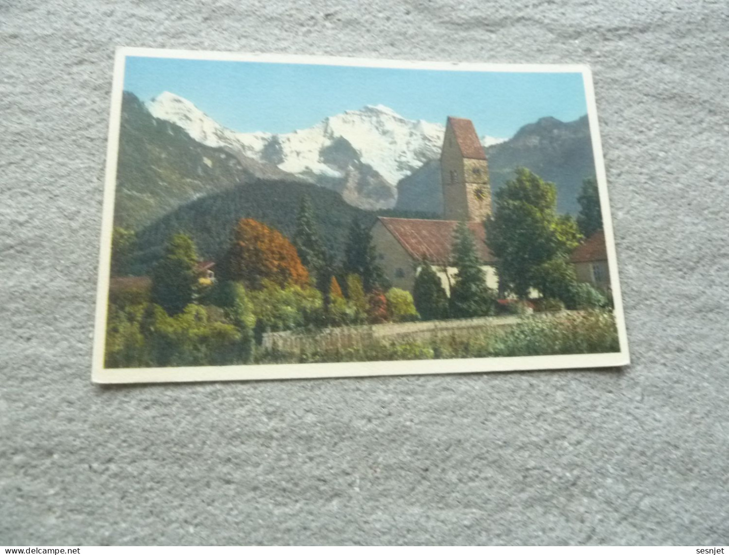 Kirche Unterseen Mit Mönch U. Jungfrau - N° A 5293 - Editions E Gyger Ade.lbodem - - Unterseen