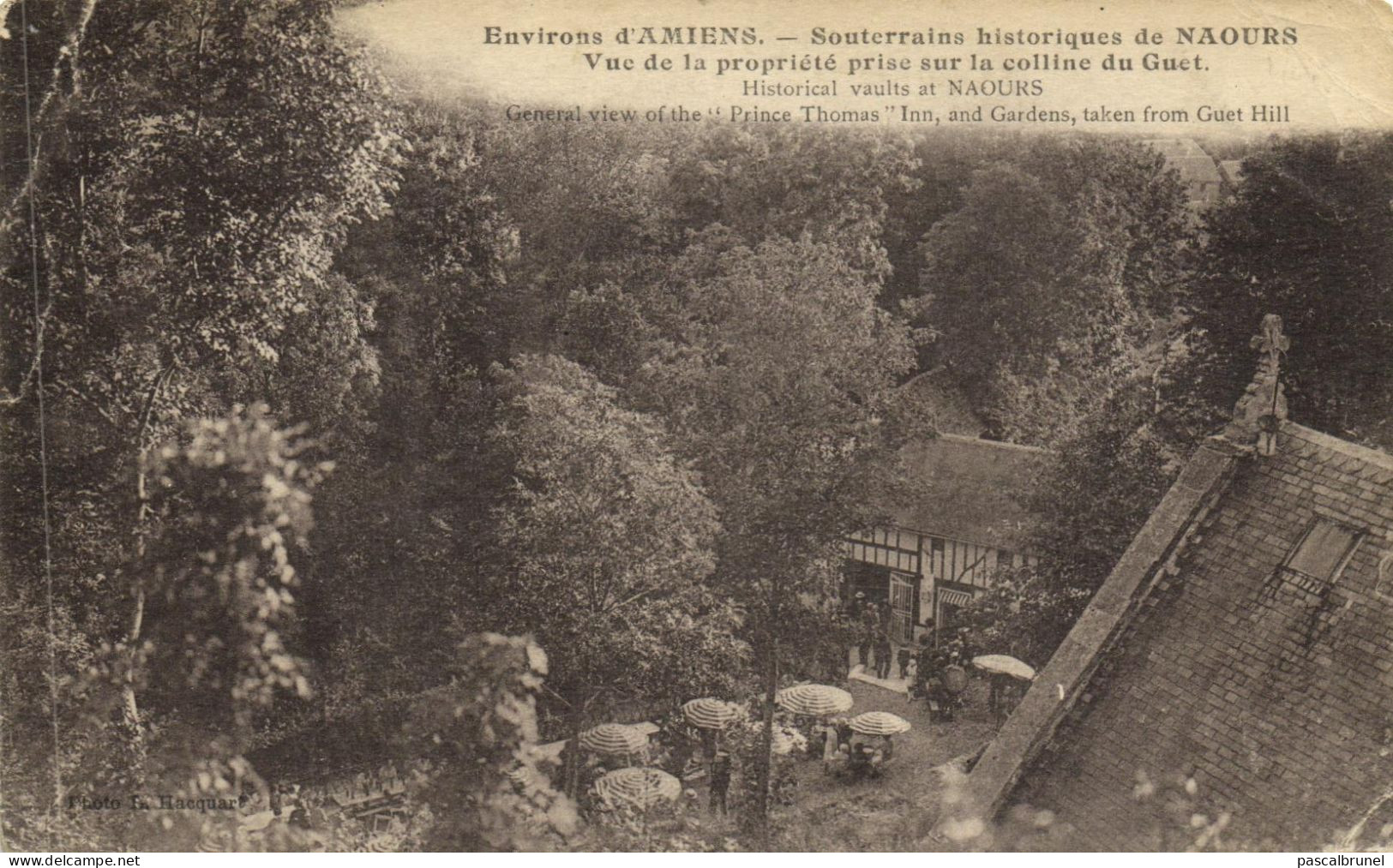 NAOURS - VUE DE LA PROPRIETE PRISE SUR LA COLLINE DU GUET - SOUTERRAINS HISTORIQUES - Naours