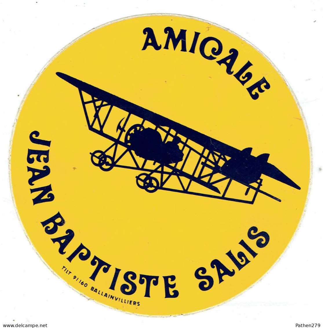 Autocollant Aéronautique Amicale Jean-Baptiste Salis - Aviation